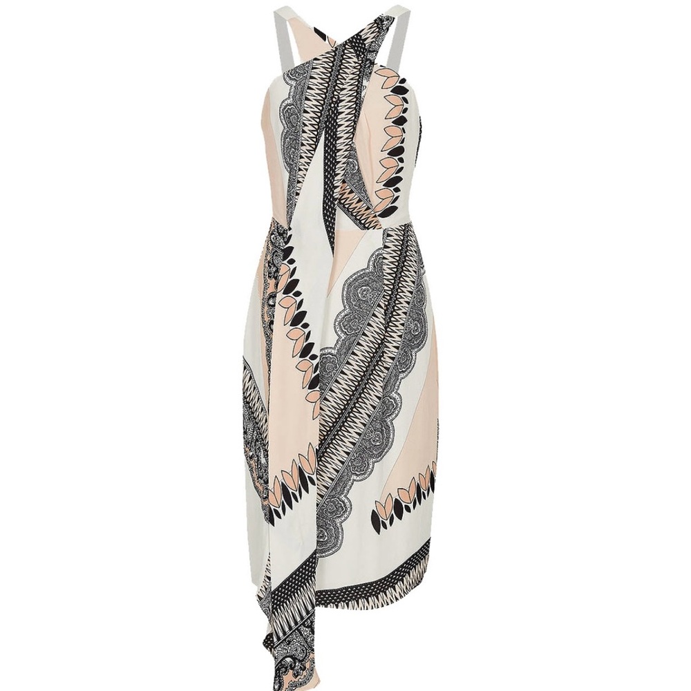 Reiss Hope scarf print strappy dress